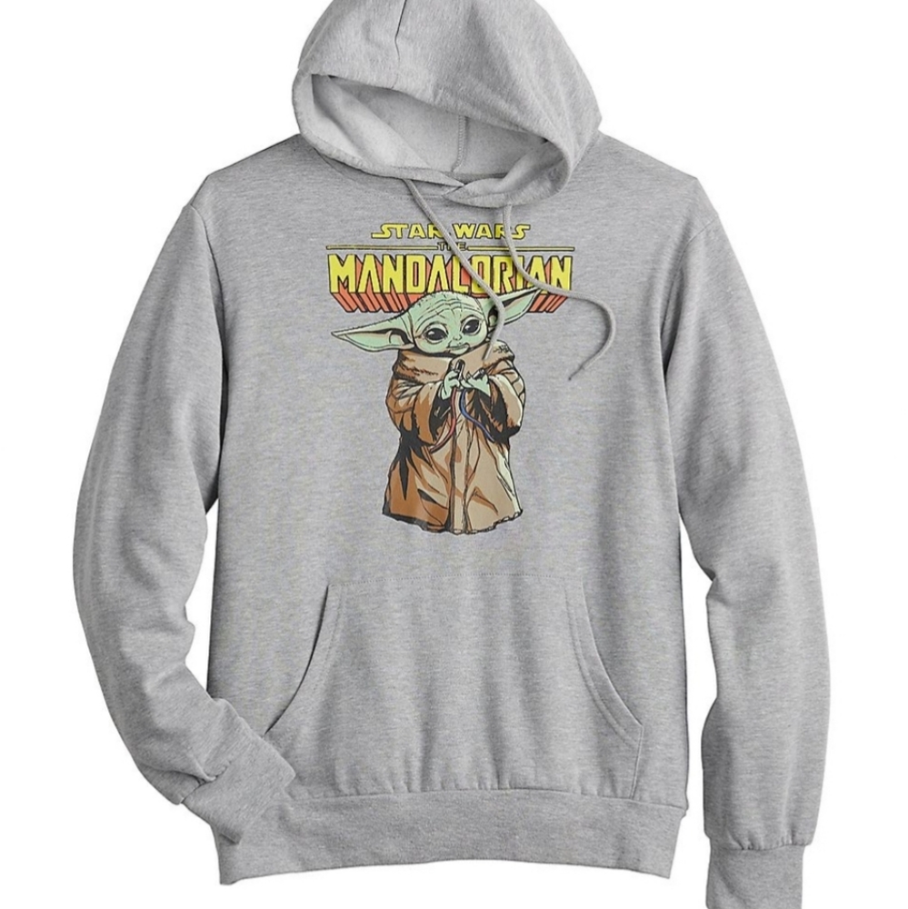 NWT Star Wars Mandalorian Baby Yoda Hoodie Sweatshirt- Sz Small